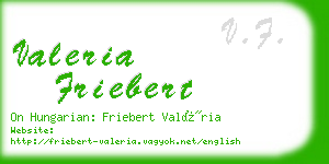 valeria friebert business card